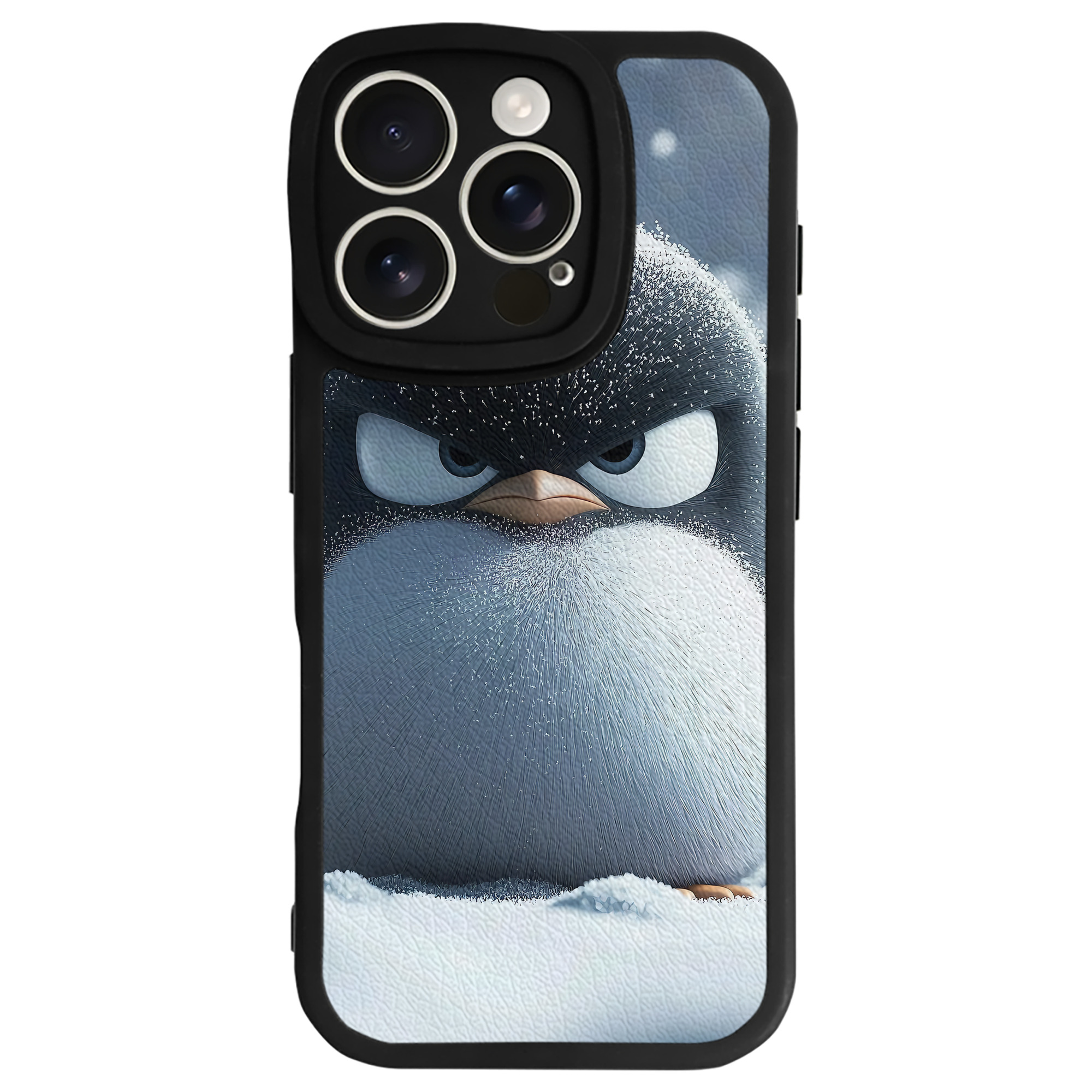 （画像用） Angry Birds アングリーバード 【iPhone 16シリーズ対応】シリコンスマホケース（レザー調） 材質：シリコン